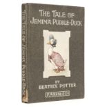 Potter (Beatrix). The Tale of Jemima Puddle-Duck, 1st edition, 1908, inscribed by the author