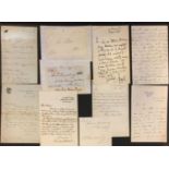 Victorian Autographs. An assorted collection of approximately 100 autograph letters and signatures