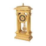 A RESTAURATION ORMOLU PORTICO" CLOCK"