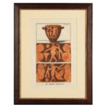 SIX FRAMED PRINTS OF ANCIENT GREEK VASE DESIGNS