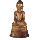 GILT-LACQUER SEATED BUDDHA, THAILAND, 19TH / 20TH CENTURY