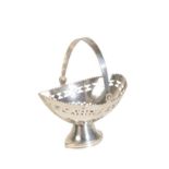 A DUTCH SILVER MINIATURE CAKE BASKET