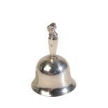 A DUTCH SILVER MINIATURE HAND-BELL