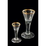 TWO LAUENSTEIN DRINKING GLASSES, 18TH / 19TH CENTURY