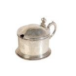 A VICTORIAN SILVER MUSTARD POT