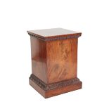 A WILLIAM IV MAHOGANY PEDESTAL,