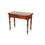 A MAHOGANY FOLDING TEA TABLE,