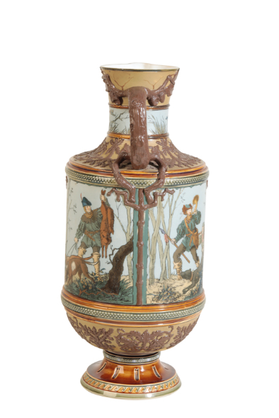 LARGE METTLACH EWER, LATE 19TH CENTURY - Image 4 of 5