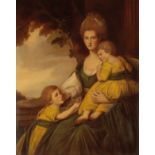 BARRINGTON BRAMLEY (B. 1950) AFTER GEORGE ROMNEY (1734-1802) 'Mrs Charles Hawkins and her children'