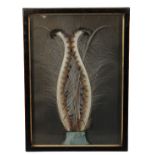 PAIR OF LATE 19TH CENTURY FRAME DISPLAY LYREBIRD FEATHERS