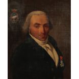 FRENCH SCHOOL, 19TH CENTURY A Directoire style head and shoulders portrait of a gentleman
