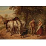 EDWARD BENJAMIN HERBETE (1857-1893) A pair of rural scenes