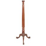 A VICTORIAN MAHOGANY TORCHERE STAND,