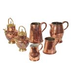A COLLECTION OF DOMESTIC COPPERWARE,