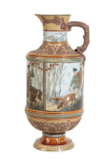 LARGE METTLACH EWER, LATE 19TH CENTURY - Image 5 of 5