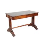 A GEORGE IV ROSEWOOD WRITING TABLE,