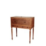 A GEORGE III MAHOGANY SECRETAIRE ON STAND, POSSIBLY IRISH,