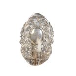 A DUTCH SILVER MINIATURE CANDLE WALL SCONCE
