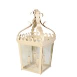 A REGENCY STYLE TÃ”LEWARE HALL LANTERN