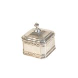 A DUTCH SILVER MINIATURE TOBACCO BOX