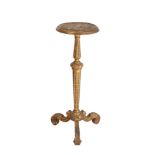 A GILTWOOD AND COMPOSITION TORCHERE STAND, IN GEORGE I STYLE,