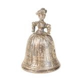 A DUTCH SILVER MINIATURE BELL,