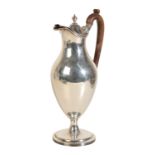 A GEORGE III SILVER EWER