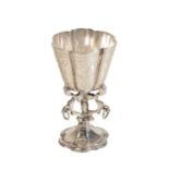 A DUTCH SILVER MINIATURE 'SNAKE' CUP