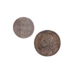TWO GEORGE II COINS