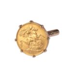 AN EDWARD VII GOLD SOVEREIGN,