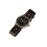 WWII HANHART LUFTWAFFE GENTLEMAN'S NICKLE PLATED CHRONOGRAPH WRIST WATCH