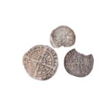 EDWARD IV HALFGROAT AND TWO PENNIES