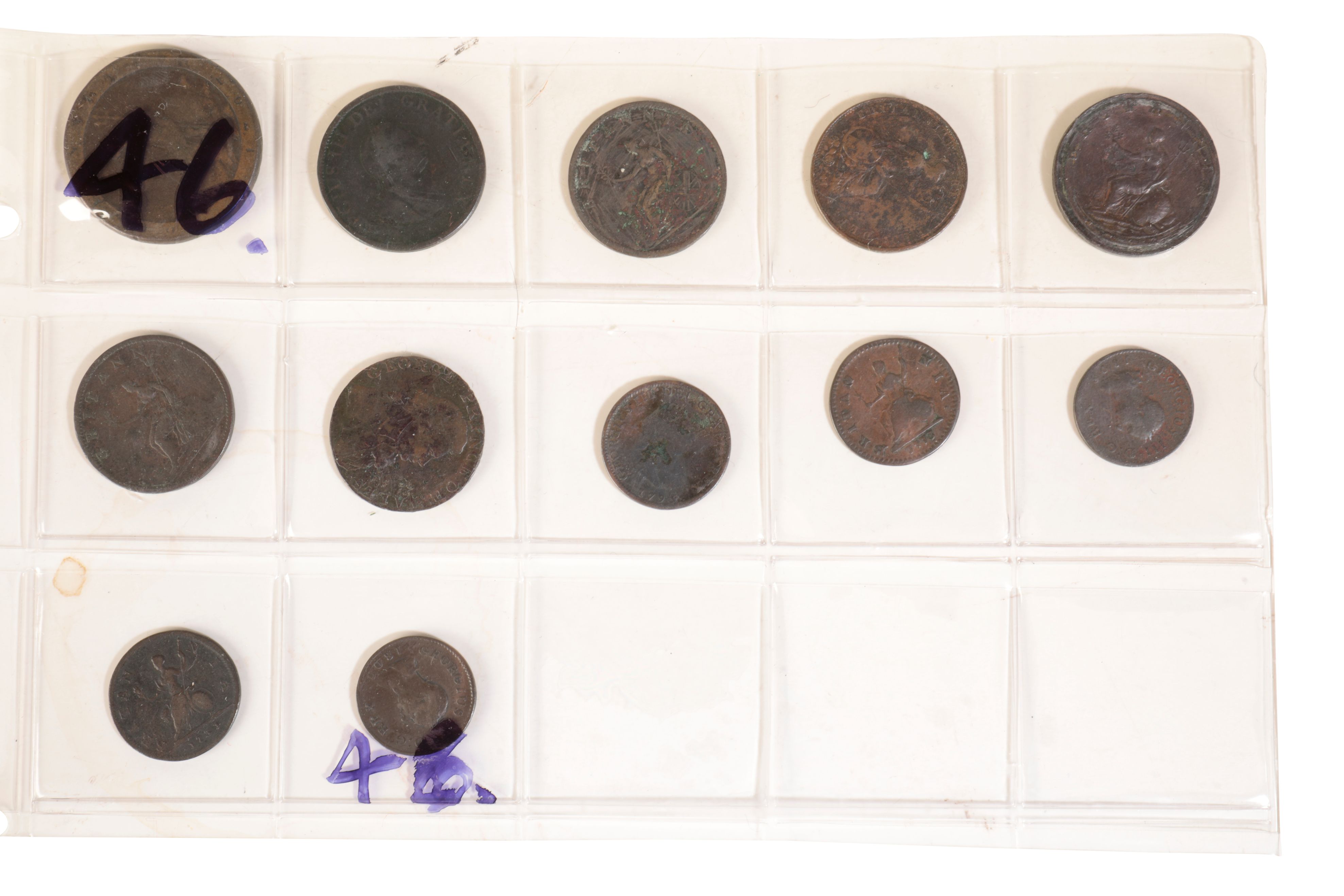 COLLECTION OF HALF PENNIES AND FARTHINGS