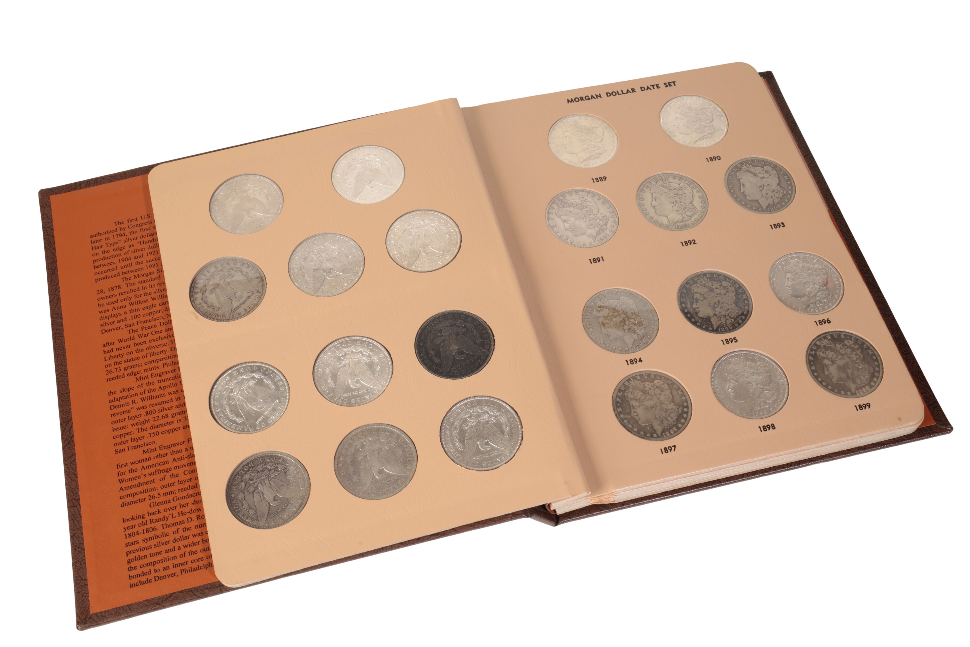 SILVER DOLLARS DATE SET 1878 ONWARDS