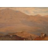 BERNARD THOMSON (20TH CENTURY) 'Assisi - Across the Plain'