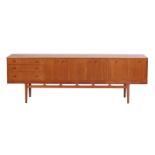 BEITHCRAFT: A MID-CENTURY TEAK SIDEBOARD AND EXTENDING DINING TABLE