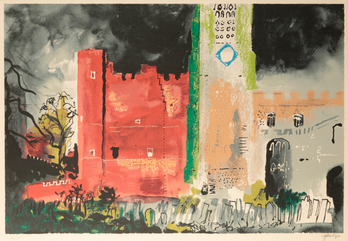 *JOHN PIPER (1908-1992) 'Buckden in a Storm'