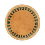 LAURENCE LAFONT FOR SERGE LESAGE: 'SOLEIL' A HAND TUFTED CIRCULAR RUG