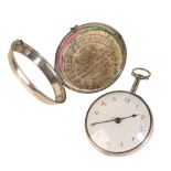 JAMES WRAPSON SILVER PAIR CASED VERGE GENTLEMAN'S POCKET WATCH