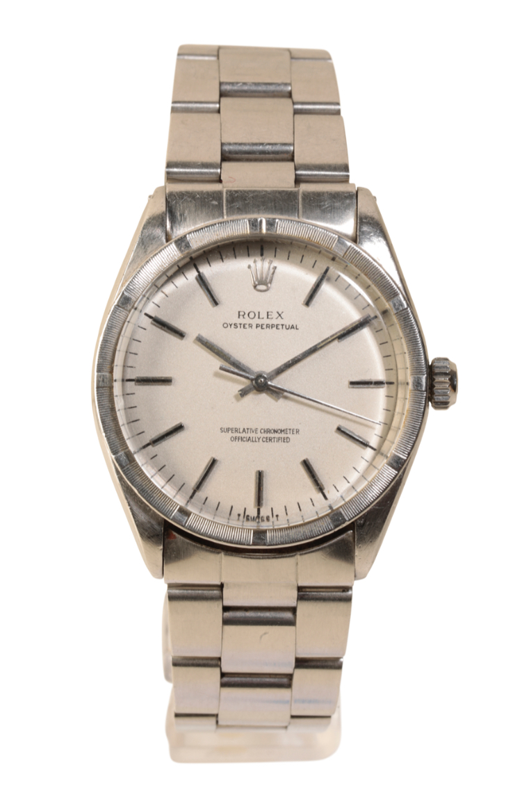 ROLEX OYSTER PERPETUAL GENTLEMAN'S STAINLESS STEEL BRACELET WATCH