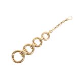 9CT GOLD CHAIN LINK POCKET WATCH CHAIN