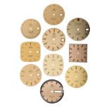 TEN VARIOUS OMEGA WATCH DIALS