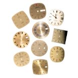 TEN VARIOUS OMEGA WATCH DIALS