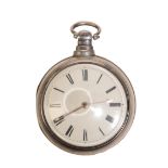 JOHN PERCIVAL OF WOOLWICH SILVER PAIR CASED VERGE GENTLEMAN'S POCKET WATCH