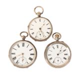 ARTHUR REYNOLDSON OF SALISBURY OPEN FACE SILVER GENTLEMAN'S POCKET WATCH