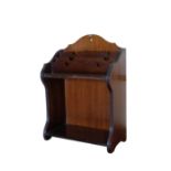 AN EDWARDIAN MAHOGANY STATIONERY CABINET