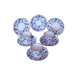 A SPODE BLUE COLONEL" PATTERN AFTERNOON TEA SERVICE"