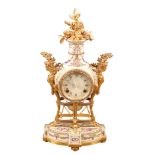 A MARIE ANTOINETTE MANTEL CLOCK,