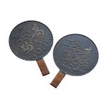A PAIR OF CHINESE HAND MIRRORS