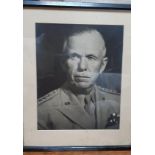 ** LOT WITHDRAWN** GENERAL GEORGE MARSHALL, A SIGNED PHOTOGRAPH,